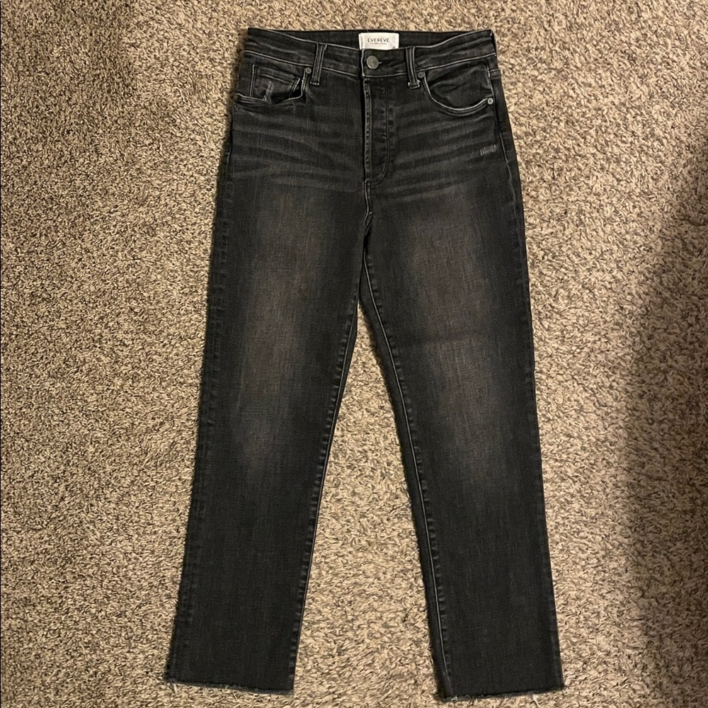 Evereve high rise straight jeans -size 28